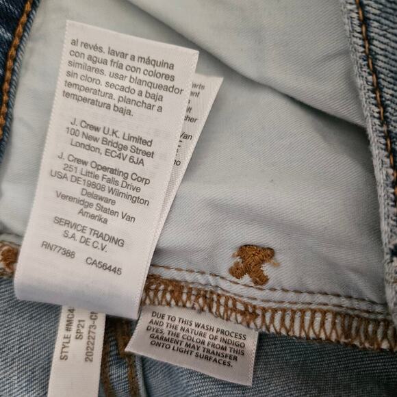 Madewell Curvy Roadtripper Skinny‎ High Rise Stretch Jeans 32 Distressed Knee - Picture 9 of 9